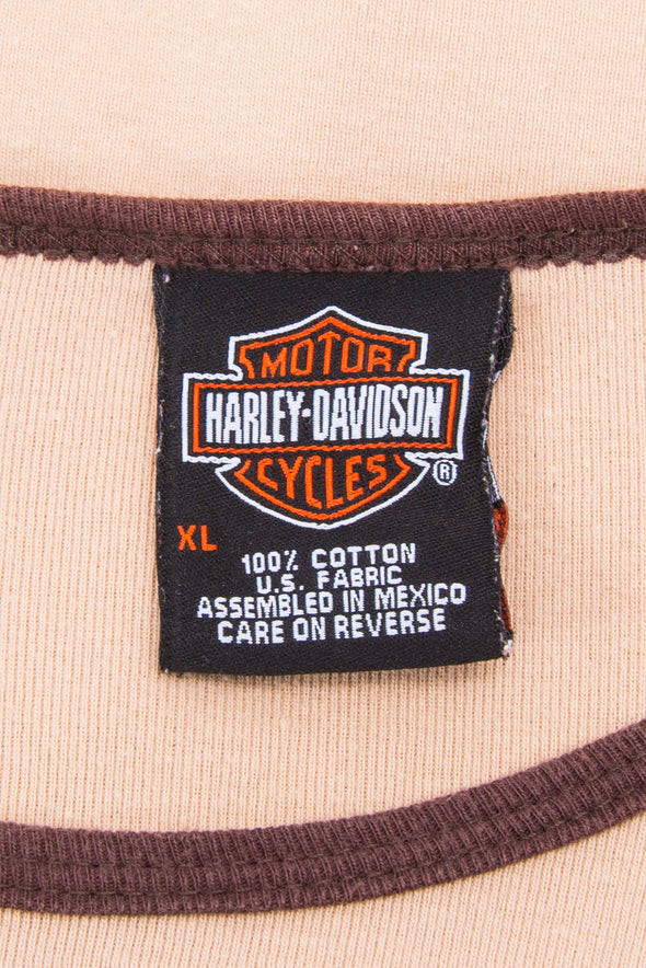00's Harley Davidson Michigan Raglan T-Shirt