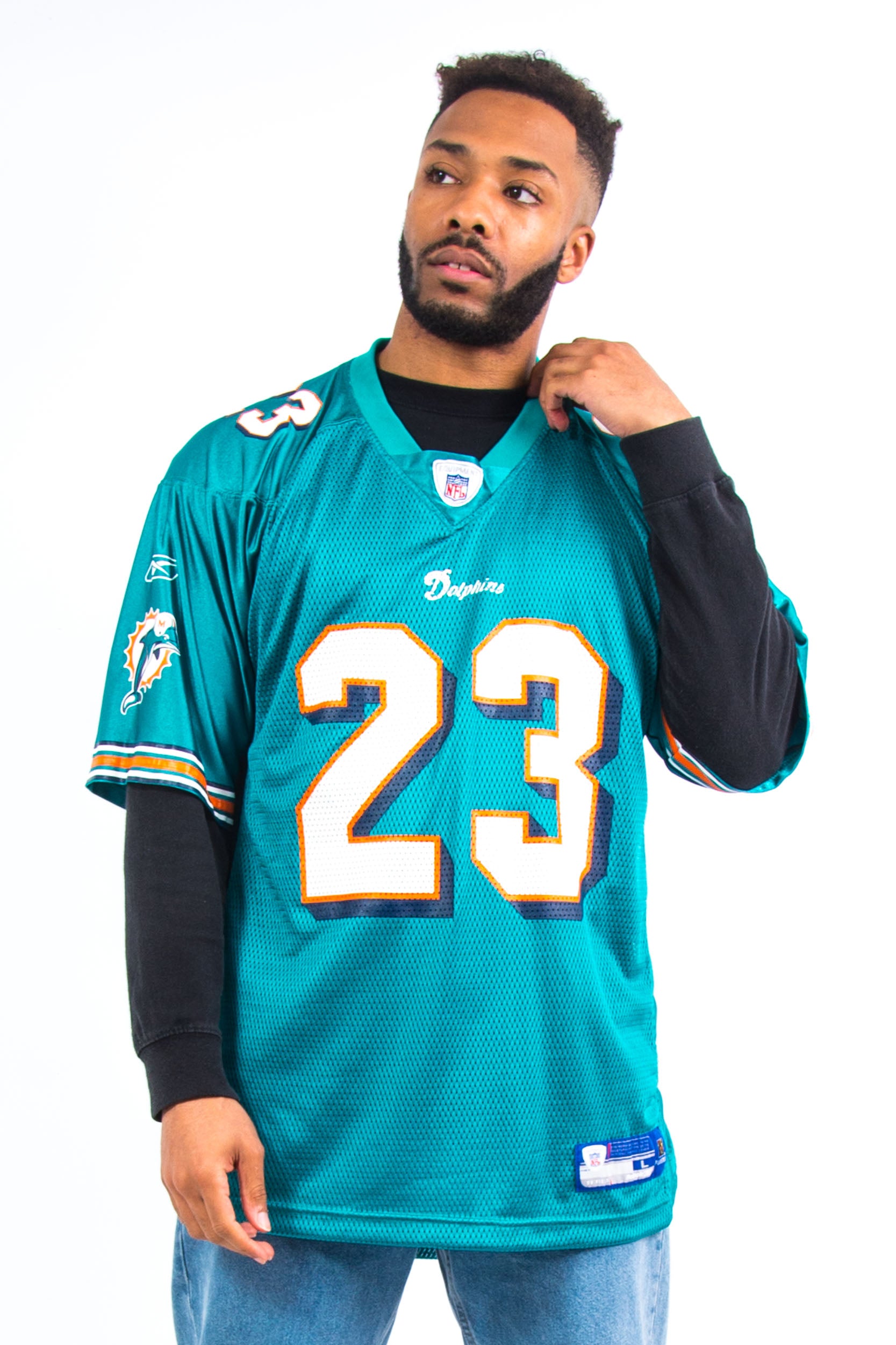 Nfl Jersey Throwback Dolphins Shirt Miami Dolphins Nfl Shirts Uk