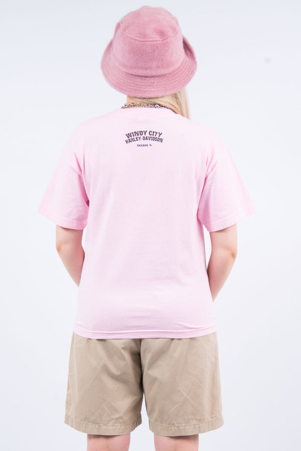Harley Davidson Chicago Pink T-Shirt