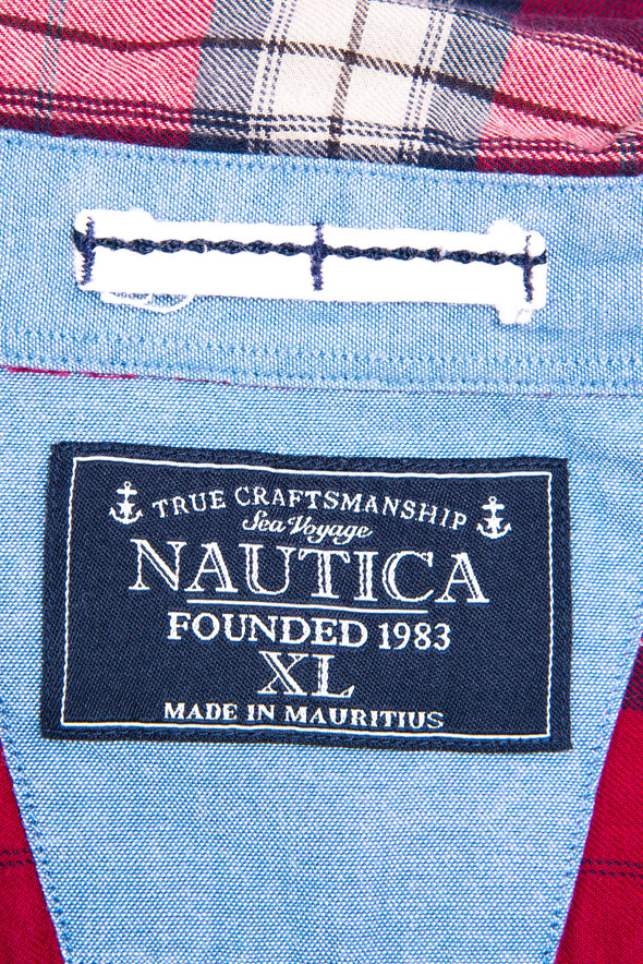 Vintage Nautica Check Flannel Shirt