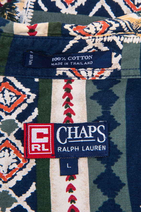 90's Chaps Ralph Lauren Aztec Pattern Shirt