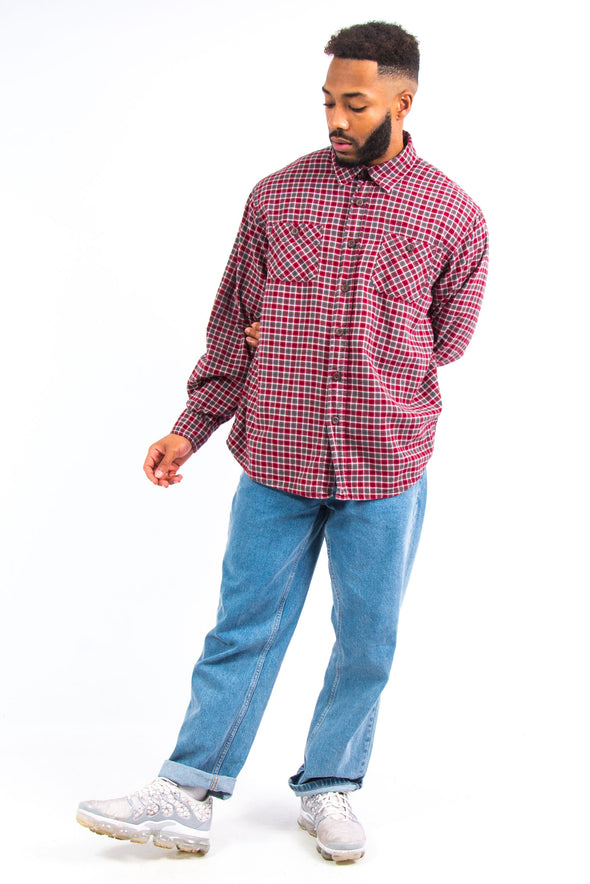 Wrangler Red Checked Flannel Shirt