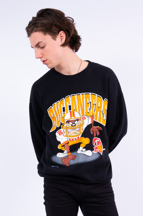 90'S Vintage Taz Looney Tunes NFL Sweatshirt