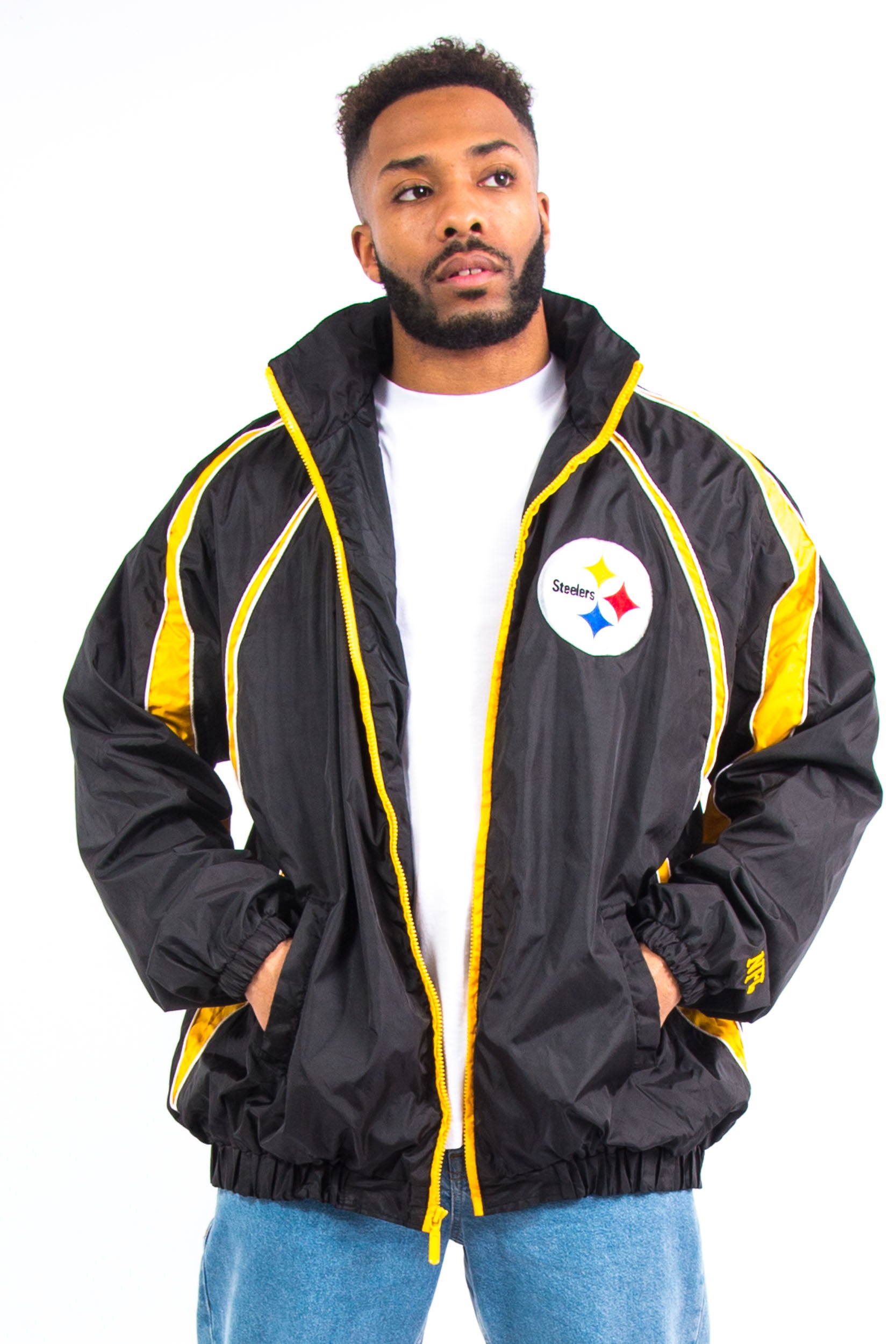 NFL Pittsburgh Steelers Windbreaker Jacket – The Vintage Scene