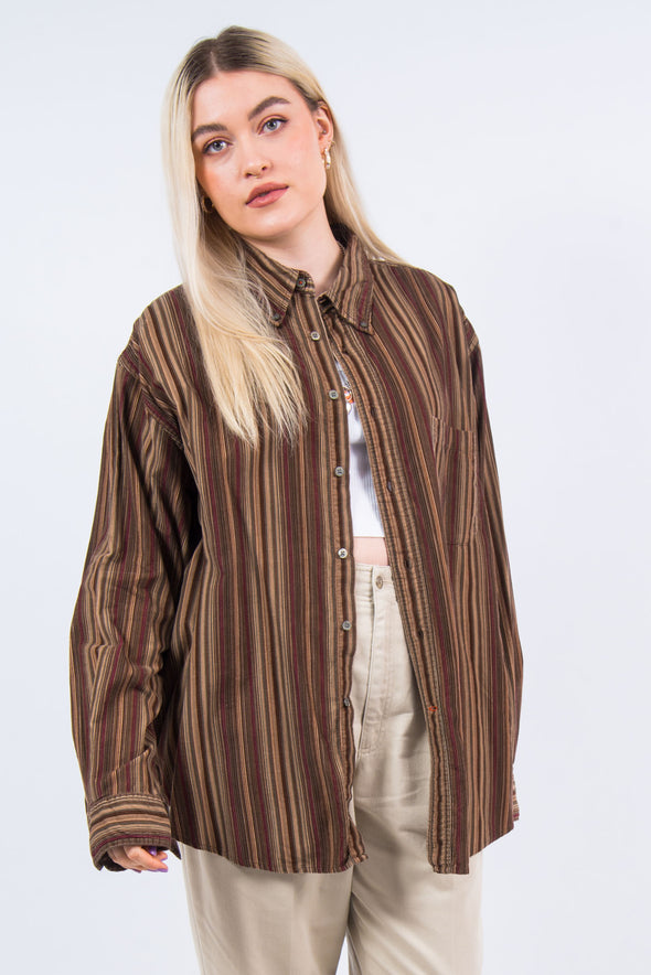Vintage 90's Stripe Corduroy Shirt