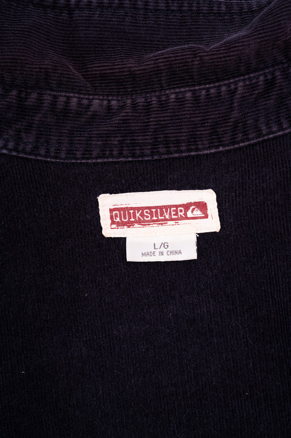 Y2K Quiksilver Black Cord Shirt