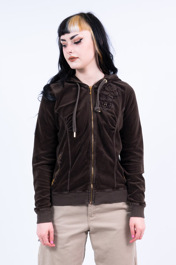 Juicy Couture Velour Hooded Jacket
