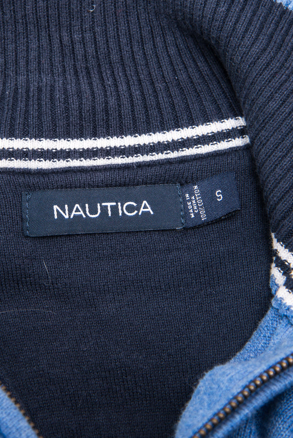 Nautica 1/4 Zip Cotton Knit Jumper