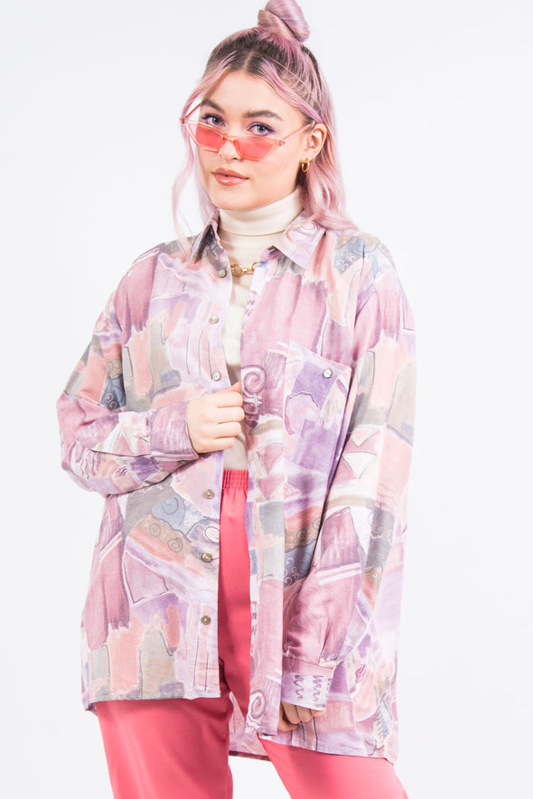Vintage 90's Abstract Pastel Shirt