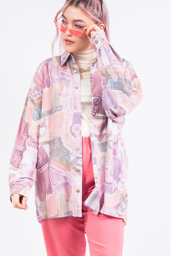 Vintage 90's Abstract Pastel Shirt