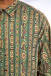 90's Vintage Paisley Pattern Shirt