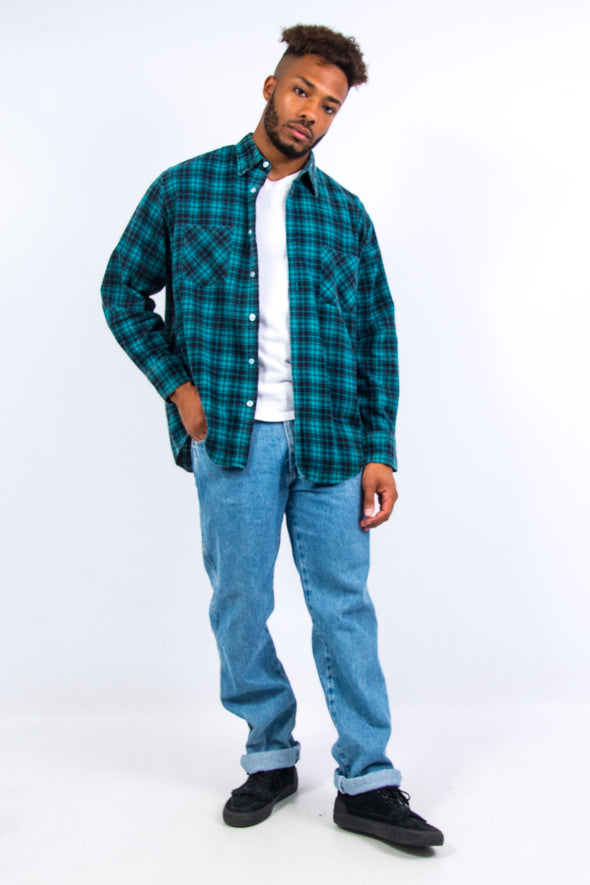 Vintage 90's Checked Flannel Shirt