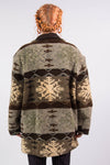 Vintage Thick Fleece Patterned Coat
