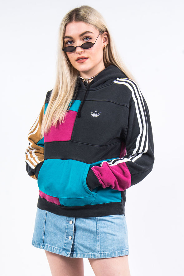 Adidas Colour Block Hoodie Sweatshirt
