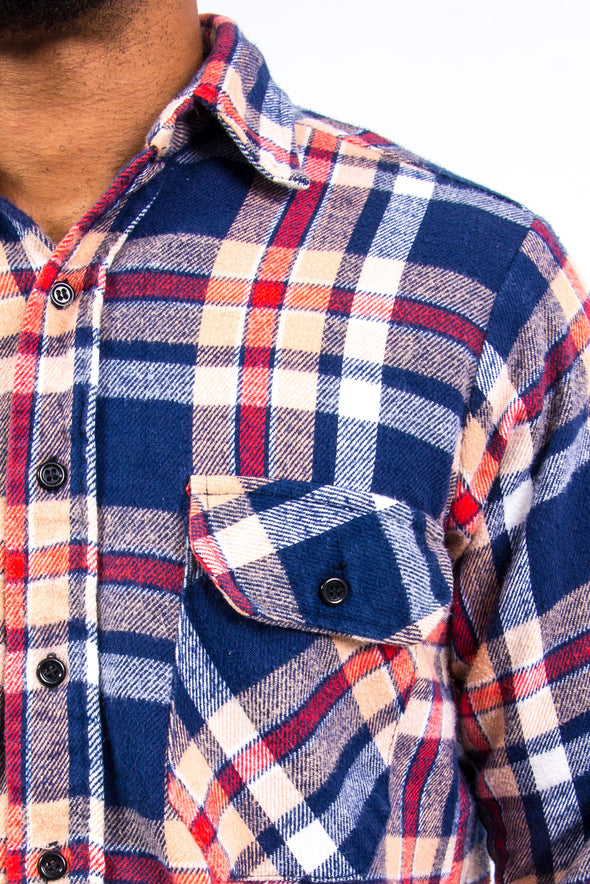 80's USA Made Thick Flannel Shirt