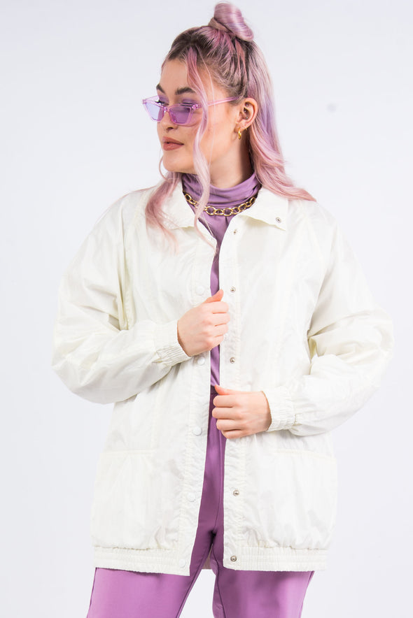 Vintage 90's White Shell Jacket