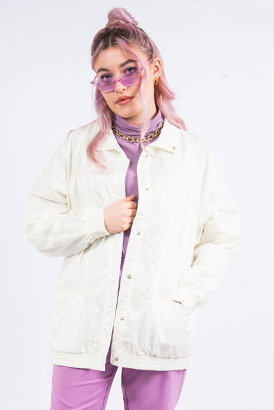 Vintage 90's White Shell Jacket