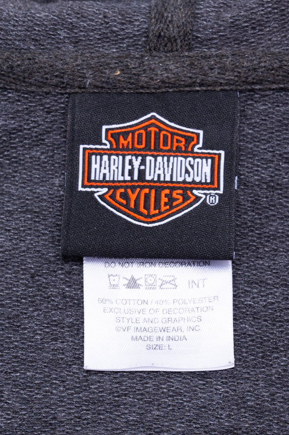 Y2K Harley Davidson Short Sleeve Hoodie Sweatshirt