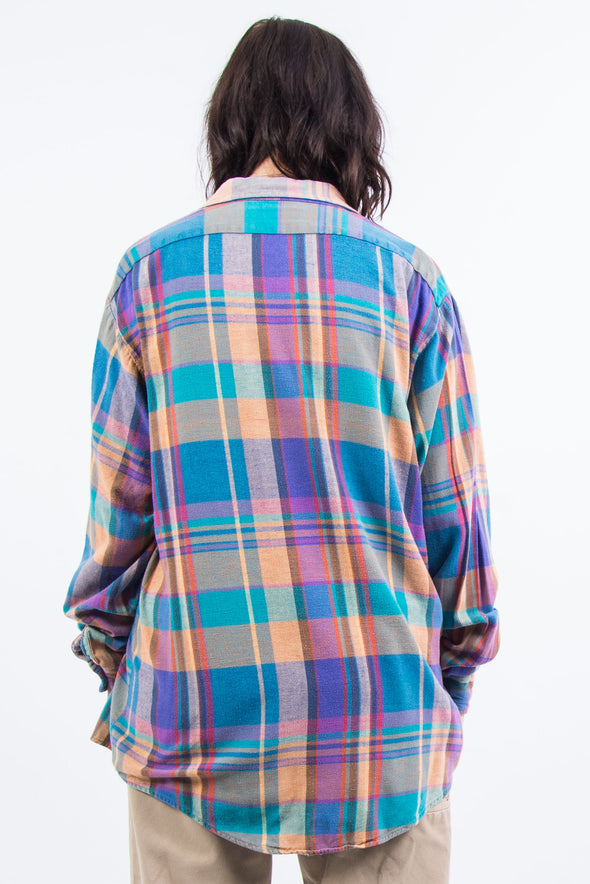 Vintage 90's Check Flannel Shirt