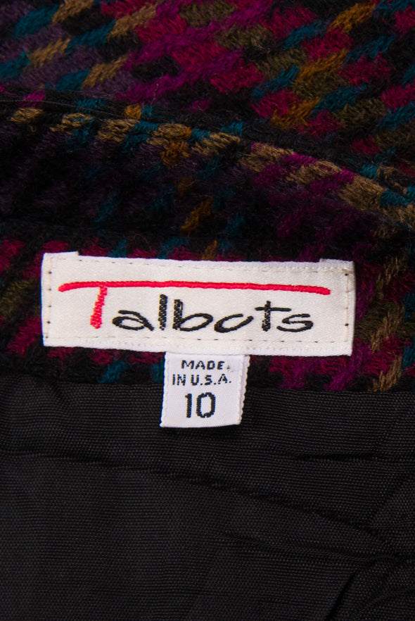 Vintage 90's Tartan Blazer Jacket