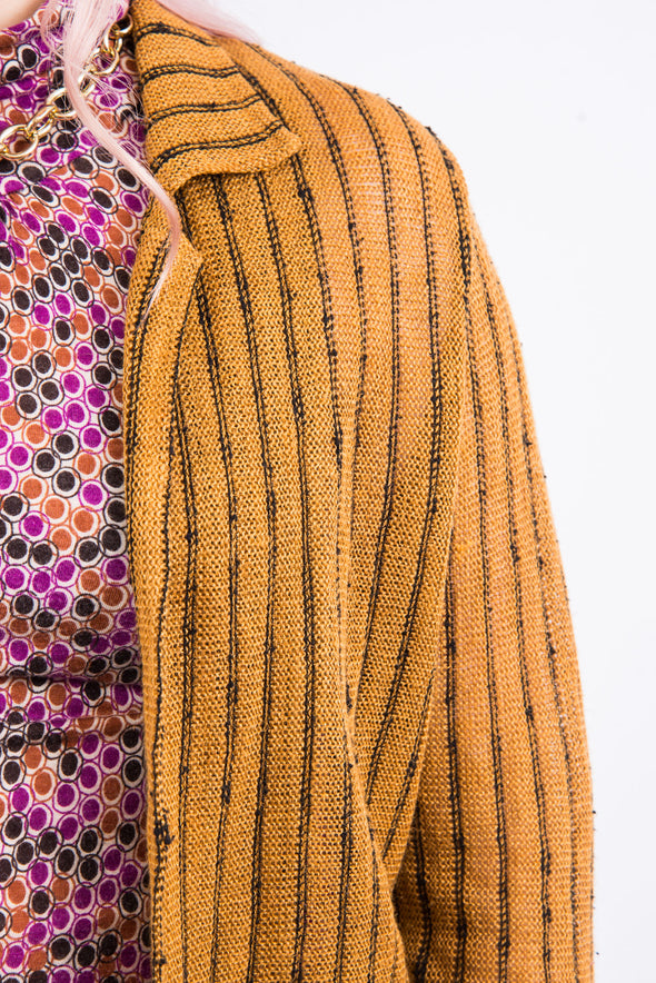 Vintage 70's Striped Knit Cardigan