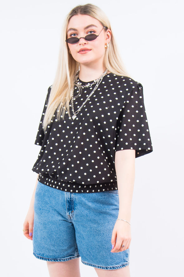 Vintage 90's Polka Dot Top Blouse