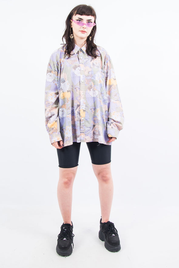 Vintage 90's Abstract Print Shirt