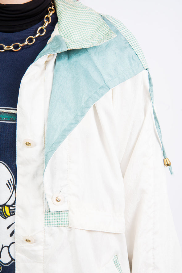 Vintage 90's Gingham Detail Shell Jacket
