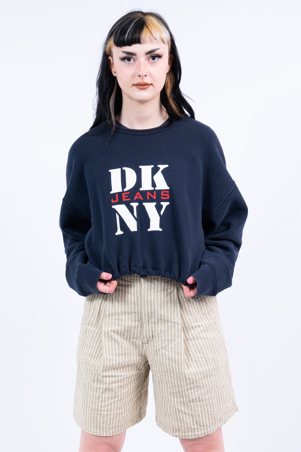 90's DKNY Cropped Sweatshirt