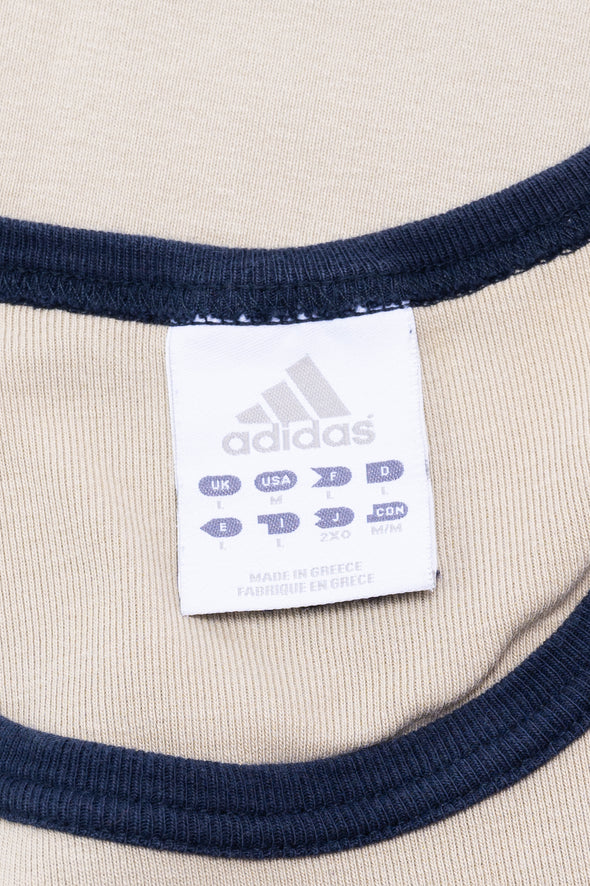 00's Adidas Beige Sports Vest T-Shirt