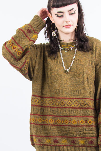 Vintage 90's Grandad Knit Jumper