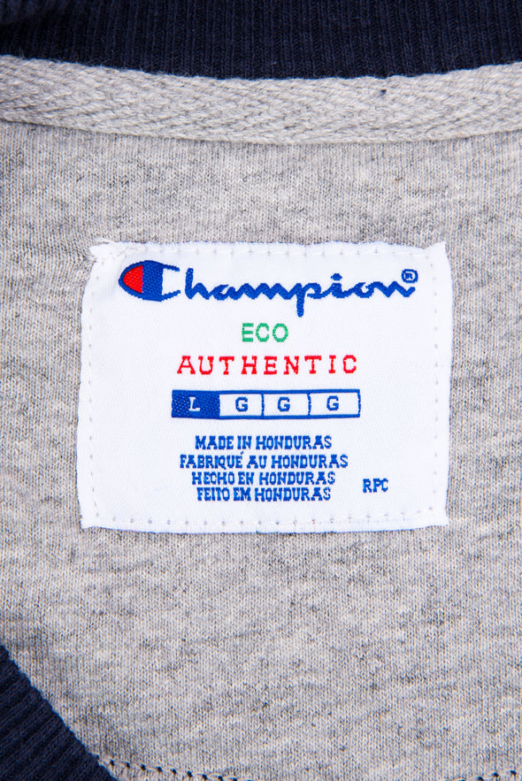 90's Vintage Champion Plain Navy Sweatshirt