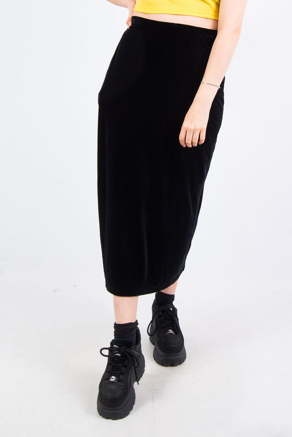 00's DKNY Velvet Midi Skirt