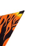 Y2K Orange Flame Print Bandana