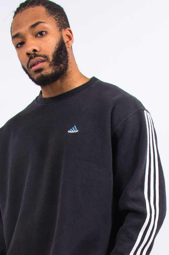 90's Vintage Adidas Three Stripe Sweatshirt