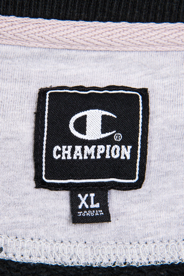 Vintage Champion Plain Black Sweatshirt