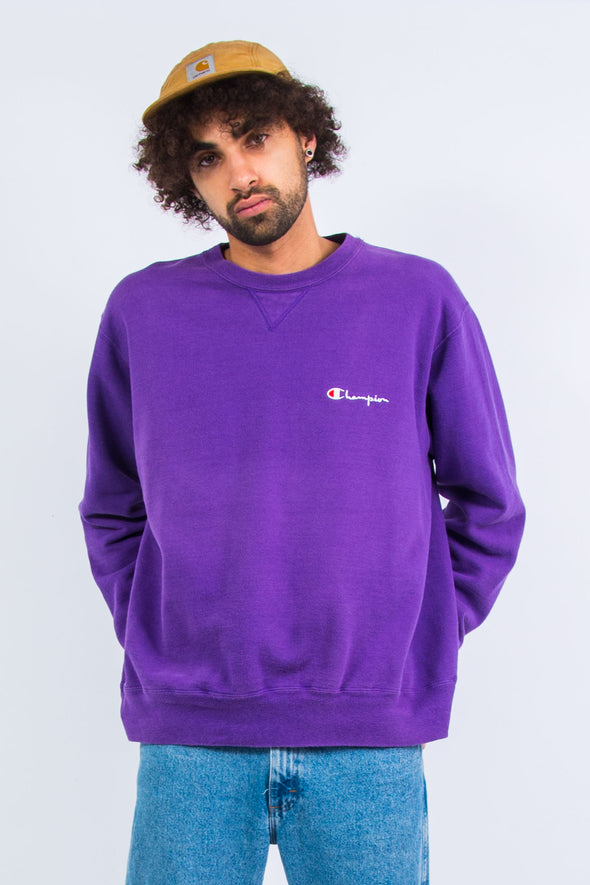 90's Vintage Purple Champion Sweatshirt