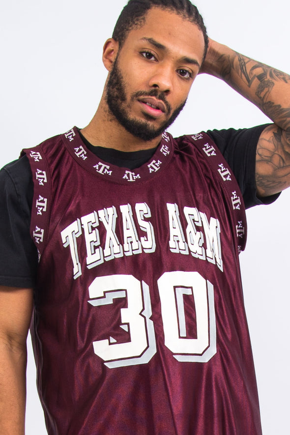 Vintage Texas A&M College Basketball Jersey