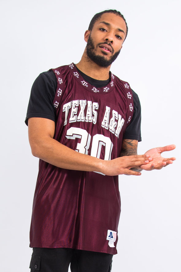 Vintage Texas A&M College Basketball Jersey