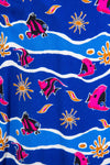 Vintage 90's Aquatic Print Wrap Skirt
