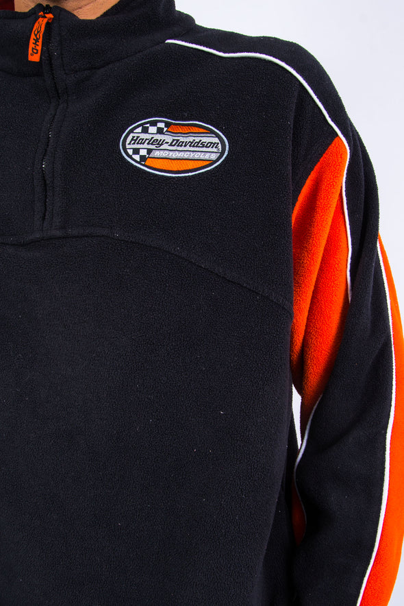 Vintage Harley Davidson 1/4 Zip Fleece