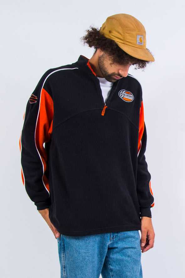 Vintage Harley Davidson 1/4 Zip Fleece