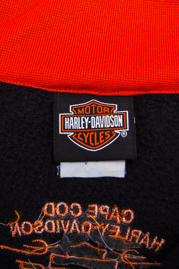 Vintage Harley Davidson 1/4 Zip Fleece