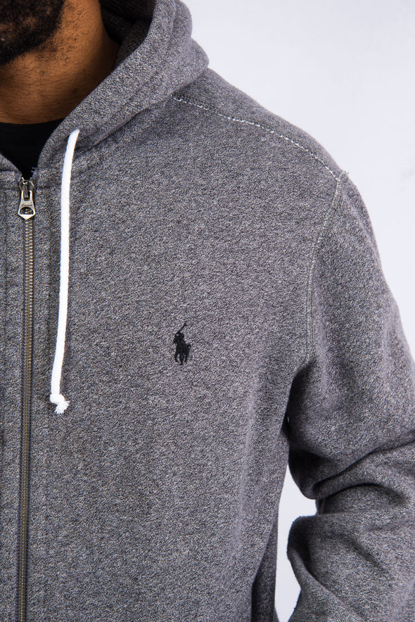 Ralph Lauren Grey Zip Fasten Hoodie