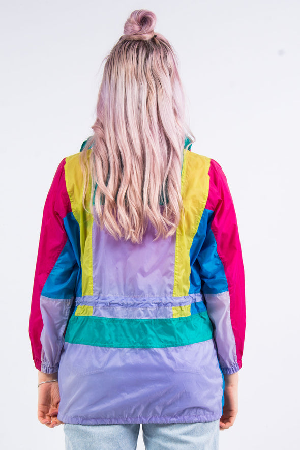 Vintage 90's Colour Block Windbreaker Cagoule