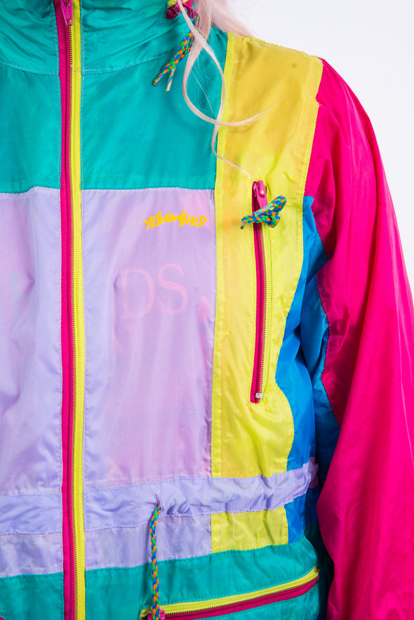 Vintage 90's Colour Block Windbreaker Cagoule