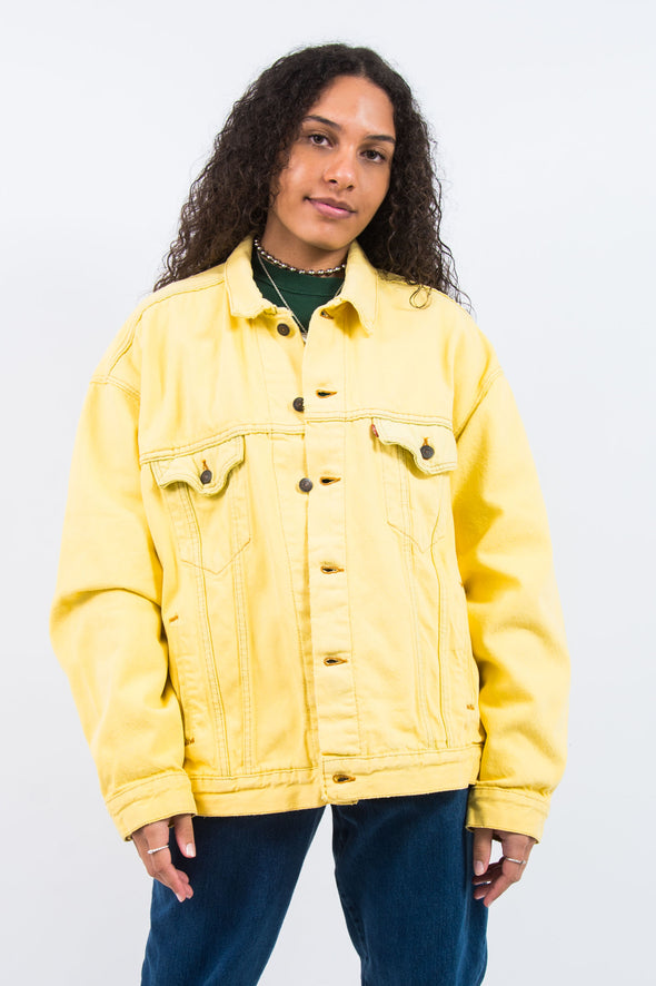 Vintage 90's Levi's Yellow Denim Jacket
