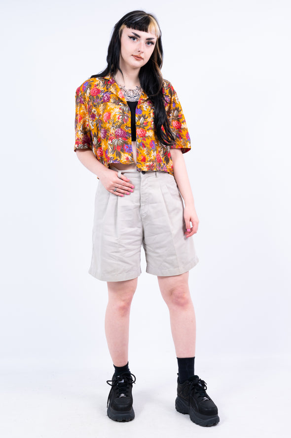 Vintage 90's Cropped Vacation Shirt