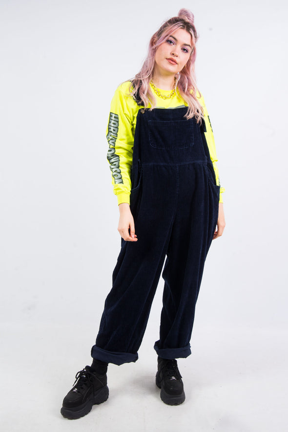 Vintage 90's Navy Cord Dungarees