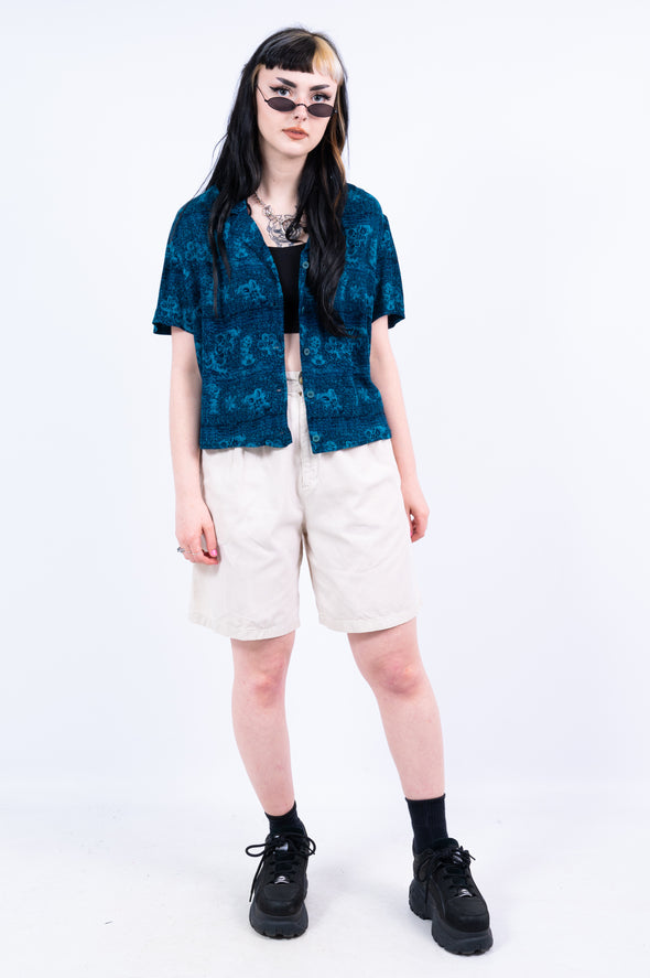 Vintage 90's Cropped Sheer Shirt